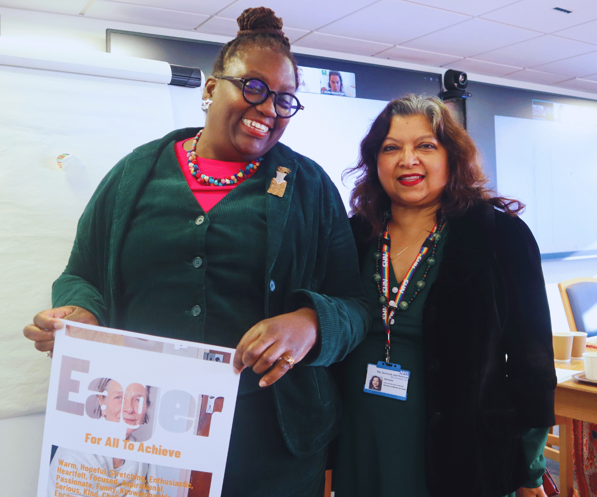 Rukiya Jemmott and Shila Rashid at Dr Krause's Festschrift